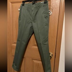 Gap cuffed chino pants size 0 olive color
